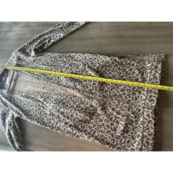 Abercrombie & Fitch Soft A&F Leopard Animal Print Duster Cardigan Women Size XS​ - Picture 11 of 12